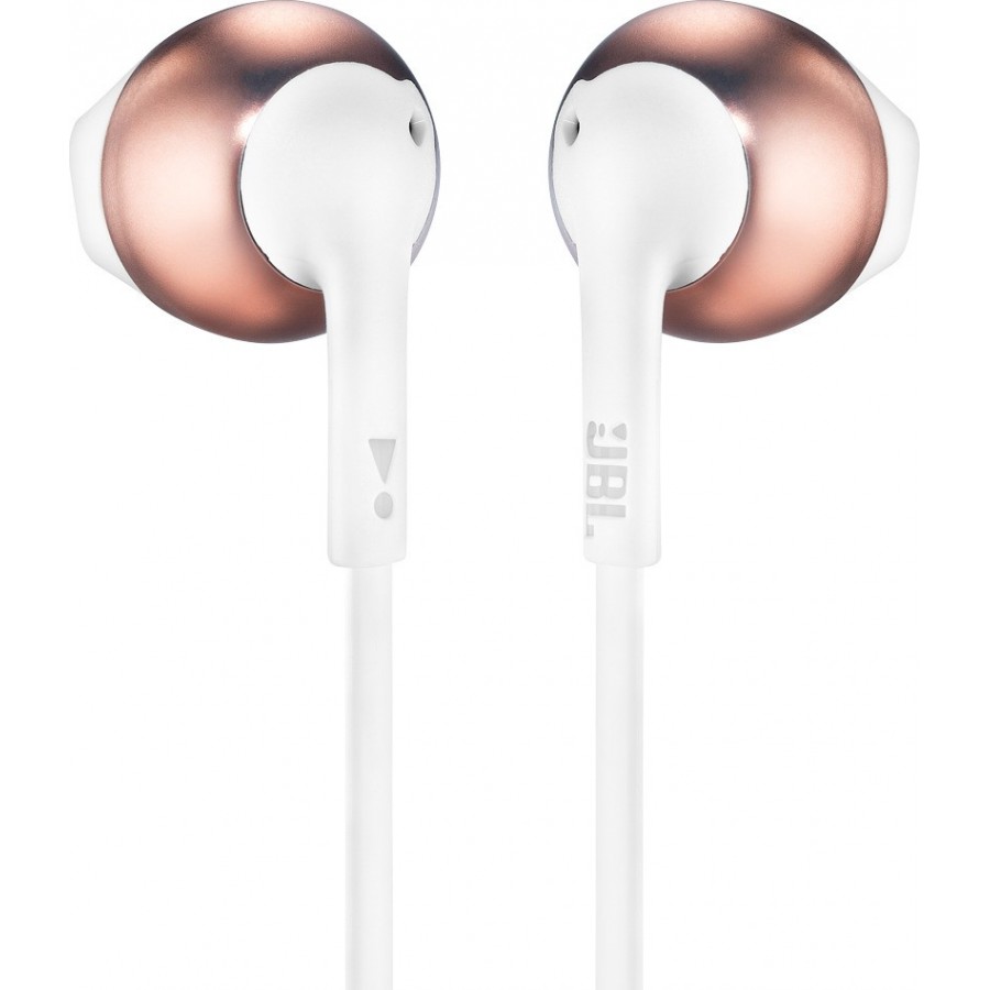 JBL Tune 205 Earbuds Handsfree με Βύσμα 3.5mm Ροζ Χρυσό