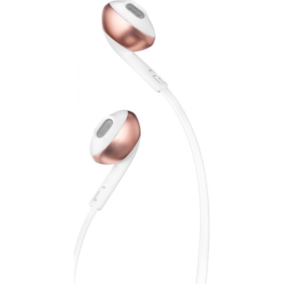 JBL Tune 205 Earbuds Handsfree με Βύσμα 3.5mm Ροζ Χρυσό