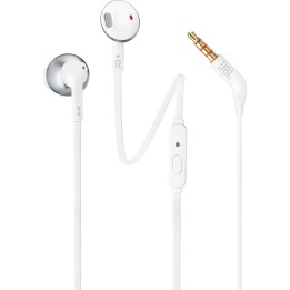 JBL Tune 205 Earbuds Handsfree με Βύσμα 3.5mm Ασημί