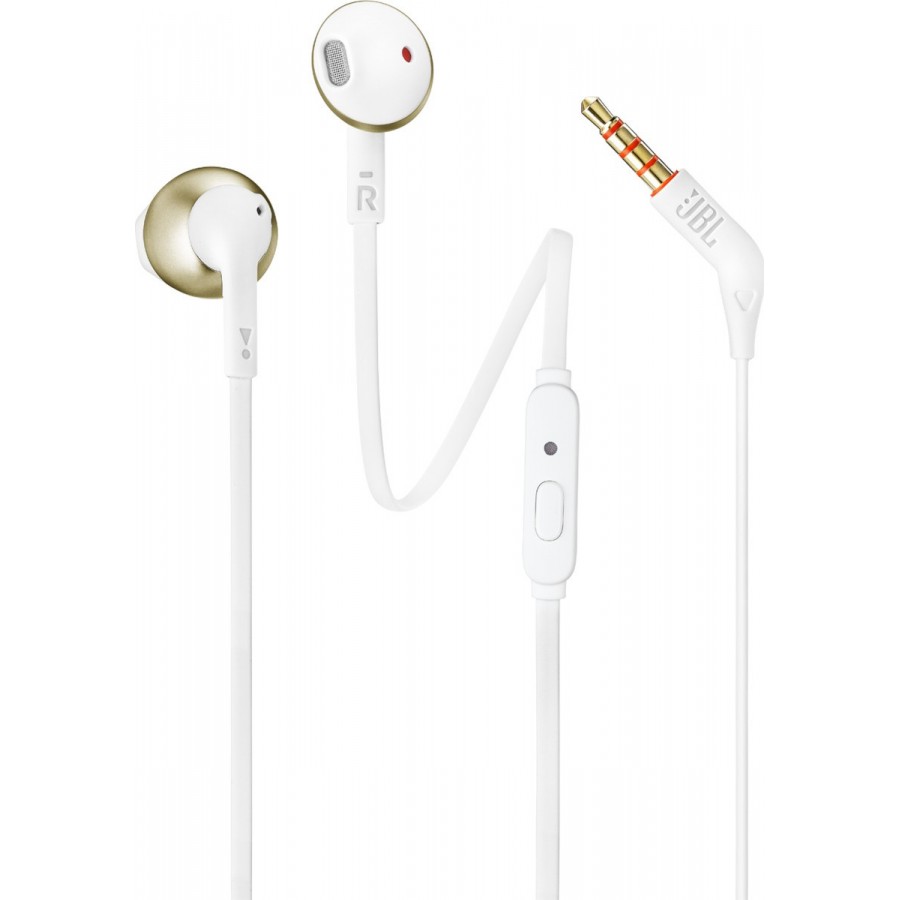 JBL Tune 205 Earbuds Handsfree με Βύσμα 3,5mm Χρυσό