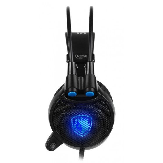 SADES Gaming Headset Octopus Plus με δόνηση, multiplatform, USB, μαύρο