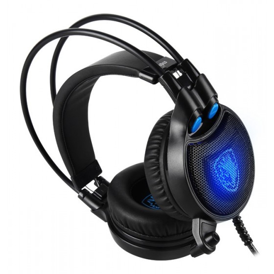 SADES Gaming Headset Octopus Plus με δόνηση, multiplatform, USB, μαύρο