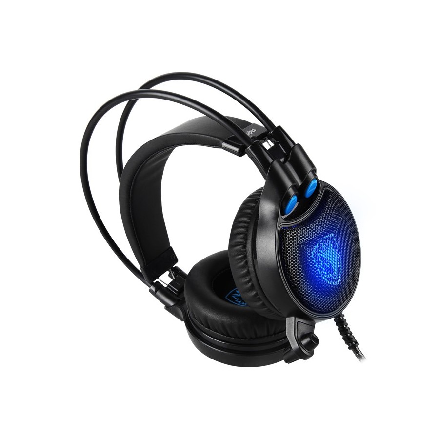SADES Gaming Headset Octopus Plus με δόνηση, multiplatform, USB, μαύρο