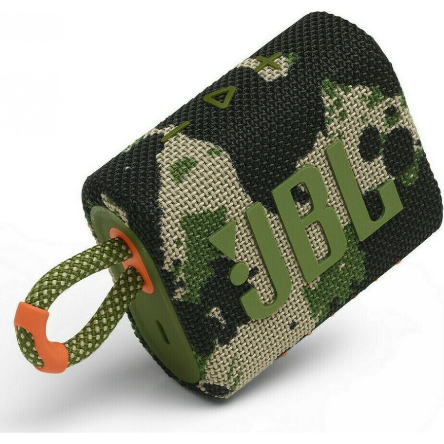 JBL GO3 Portable Bluetooth Speaker Waterproof IP67 - Squad (JBLGO3SQUAD) Χακί