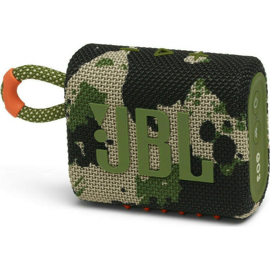 JBL GO3 Portable Bluetooth Speaker Waterproof IP67 - Squad (JBLGO3SQUAD) Χακί