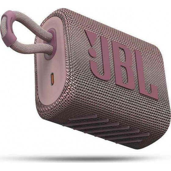 JBL GO3, Portable Bluetooth Speaker, Waterproof IP67, - Pink (JBLGO3PINK) Χρώμα Ρόζ