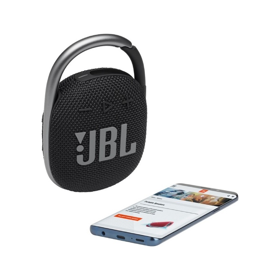 Bluetooth Speaker JBL Clip 4 Portable Waterproof IP67 - Black (JBLCLIP4BLK)
