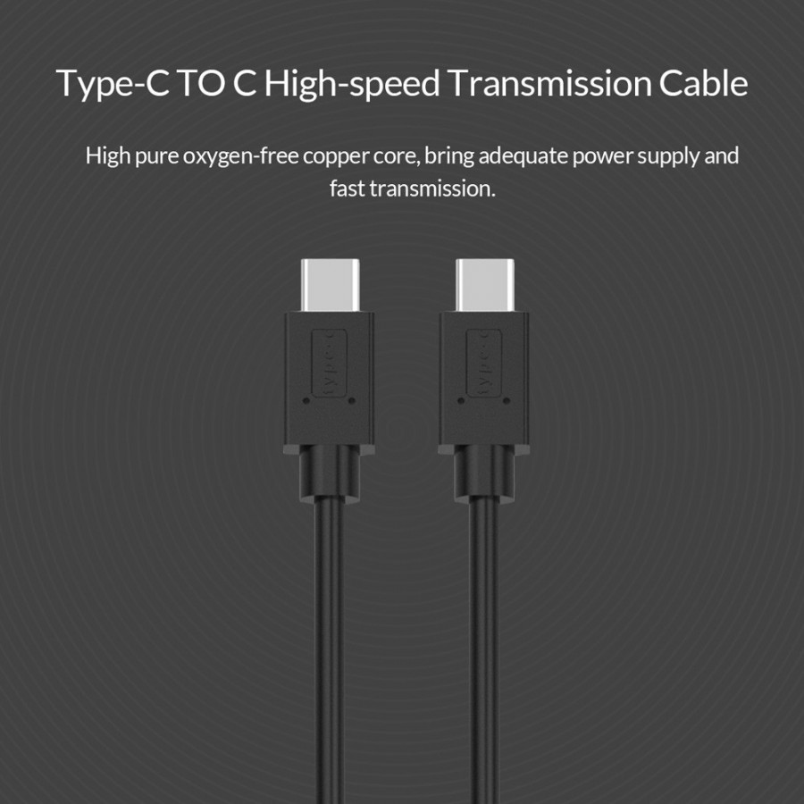 ORICO εξωτερική θήκη για 2.5" HDD 2139C3, USB 3.1, 10Gbps, 4TB, διάφανη