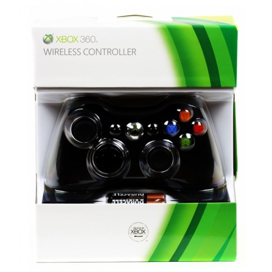  Xbox 360 Slim Μαυρο Ασύρματο Χειριστήριο - Black Wireless Controller for Xbox 360 