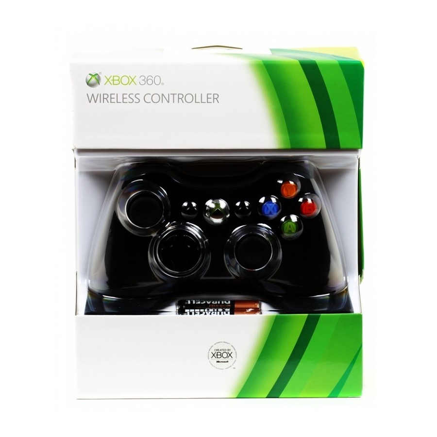  Xbox 360 Slim Μαυρο Ασύρματο Χειριστήριο - Black Wireless Controller for Xbox 360 