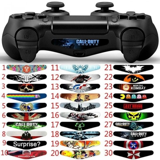 PS4 Controller Lightbar Decal Custom Sticker Skin αυτοκόλλητο
