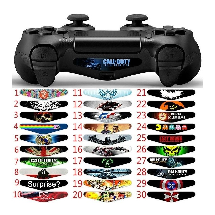 PS4 Controller Lightbar Decal Custom Sticker Skin αυτοκόλλητο