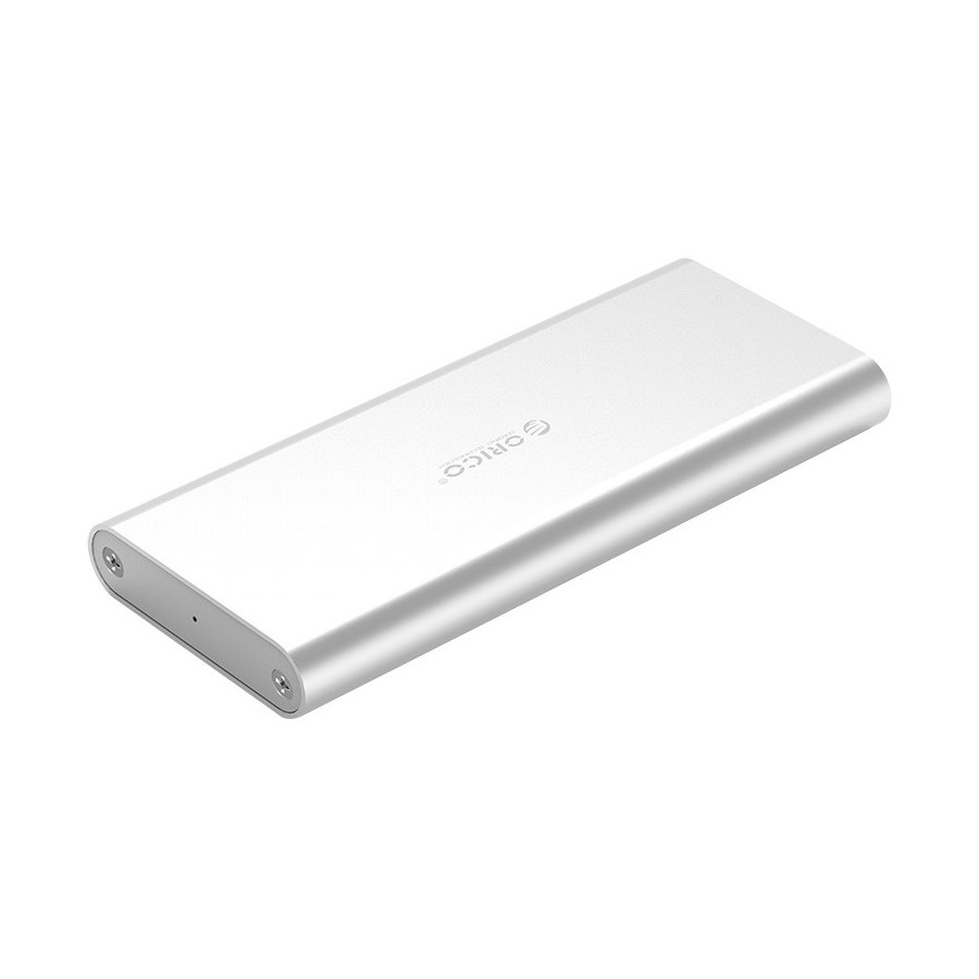 ORICO θήκη για Μ.2 B key SSD M2G-U3, USB 3.0, 5Gbps, 2TB, ασημί
