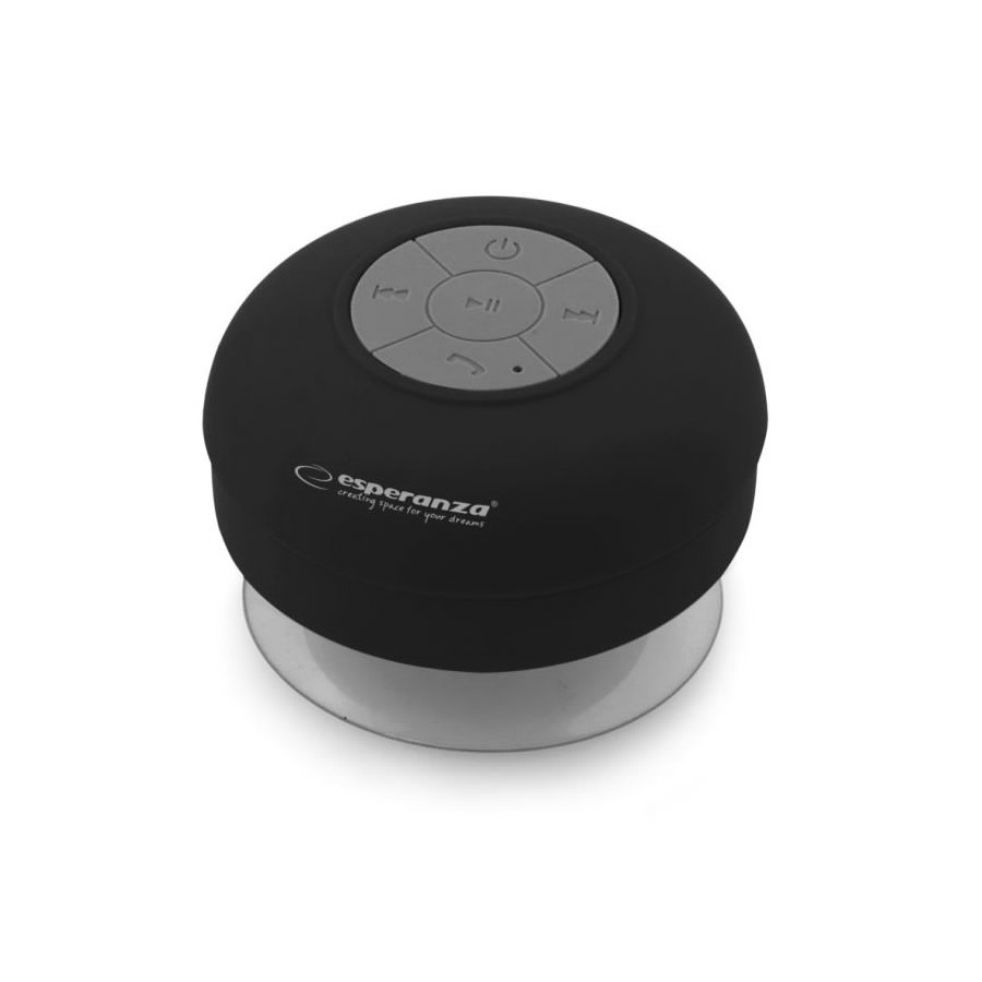 ESPERANZA Φορητό ηχείο Sprinkle EP124K, bluetooth, με βεντούζα, μαύρο