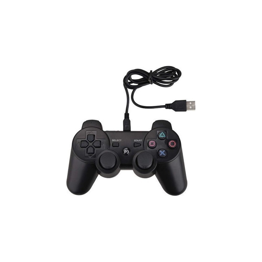 DUALSHOCK 3 EY-903C Ενσύρματο Χειριστήριο με Δόνηση για PS3 (Μαύρο) (OEM)