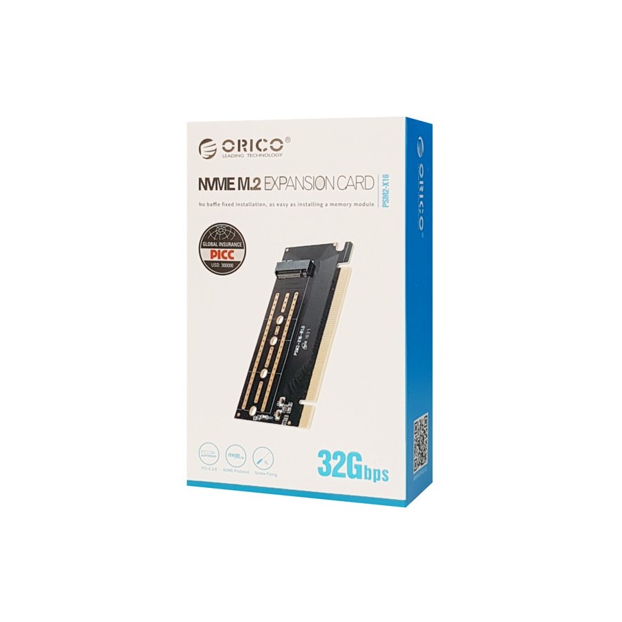 ORICO κάρτα επέκτασης PCI-e x16 σε NVMe M.2 M-key PSM2