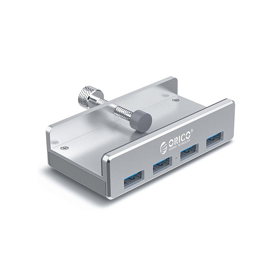 ORICO hub με κλιπ MH4PU-SV-BP, 4 ports, USB 3.0, ασημί