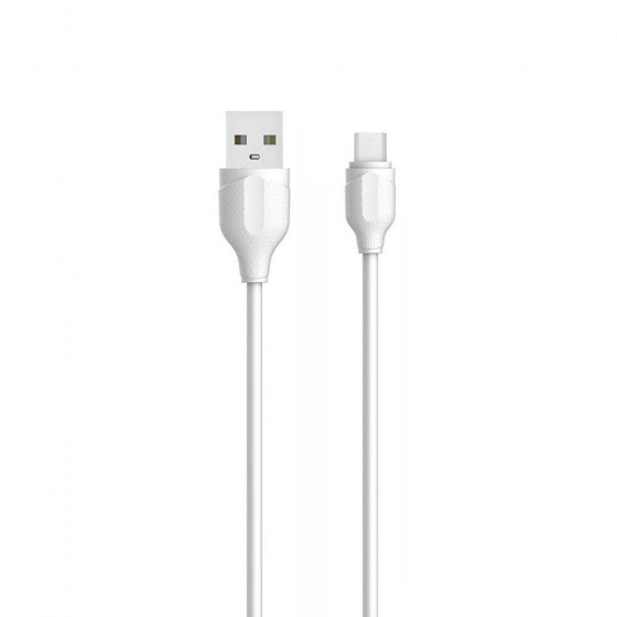 Кαλώδιο δεδομένων LDNIO LS372, Micro USB, 2.0m, Λευκό