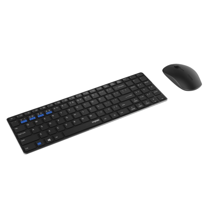 RAPOO 9300M, Wireless Desktop Combo Set, Multi-mode, Ultra-Slim, GR