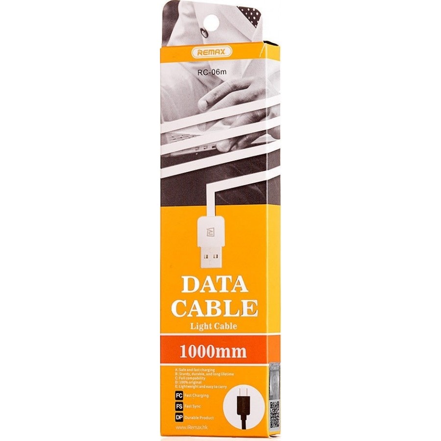 Καλώδιο Φόρτισης Remax RC-06m για Android 1m (Άσπρο)