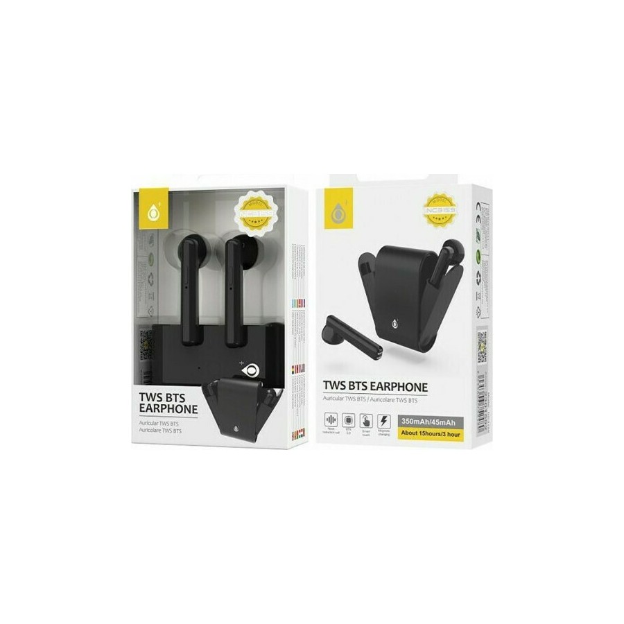 Earbud Bluetooth Handsfree ONE PLUS NC3159 Μαύρο