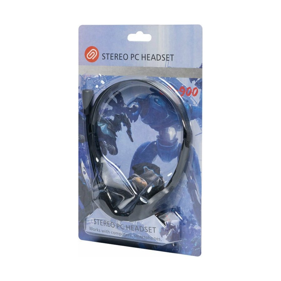 Headphones Oakorn OK900, For PC, Microphone, 3.5mm, Black - 20531
