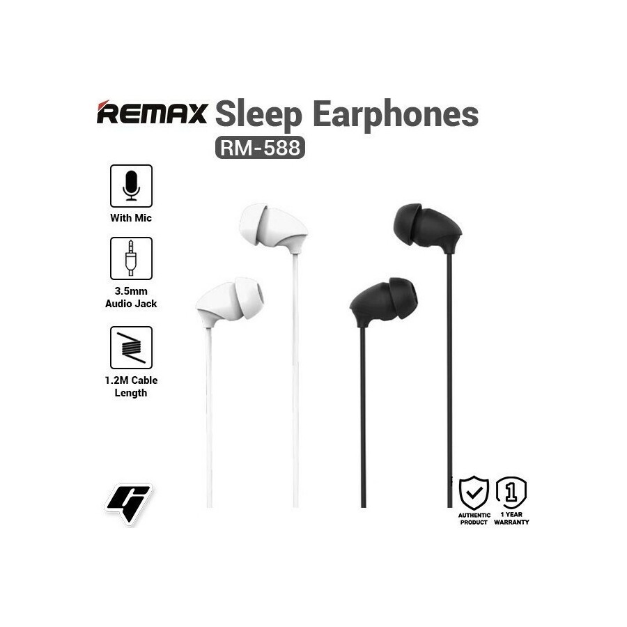 Remax RM-588 In-ear Handsfree με Βύσμα 3.5mm Μαύρο