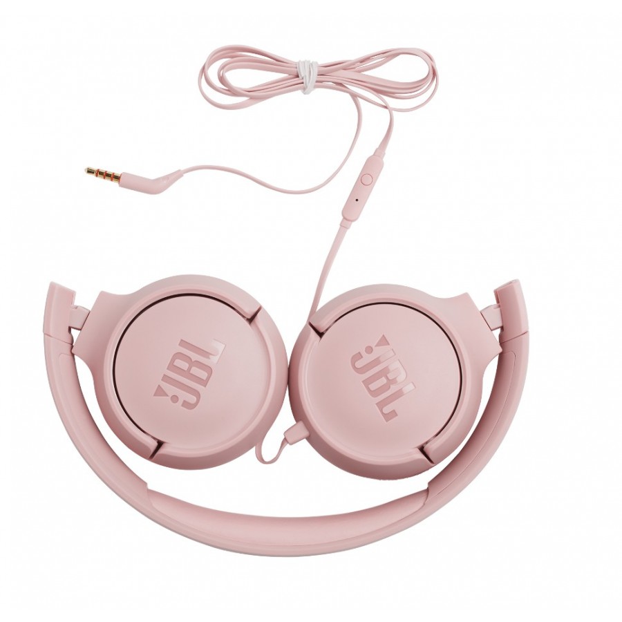 JBL Tune 500, OnEar Universal Headphones 1-button Mic/Remote - Pink (JBLT500PIK)