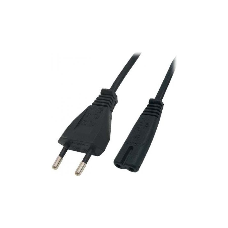 Καλώδιο τροφοδοσίας ρεύματος οκταράκι 2x0,75mm 1.5m 