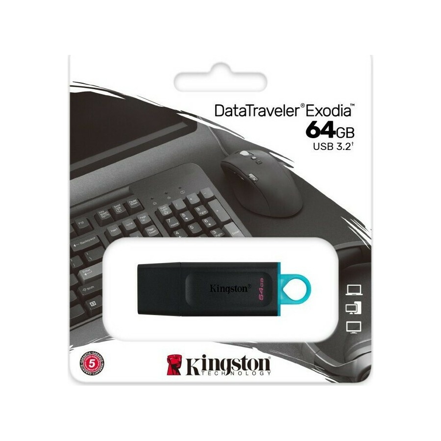 Kingston Flash Disk 64GB DataTraveler Exodia USB 3.2 Gen 1 (DTX/64GB)