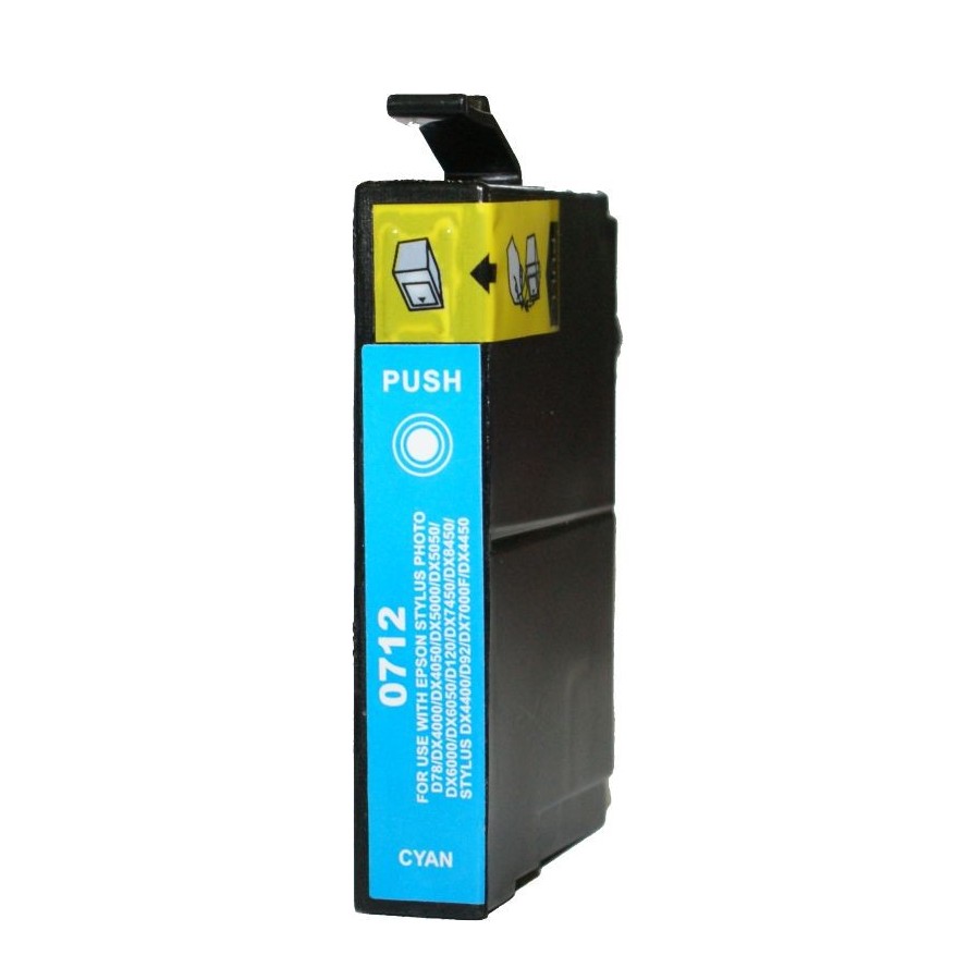 Συμβατο InkJet για Epson No 712, 13ml, Cyan