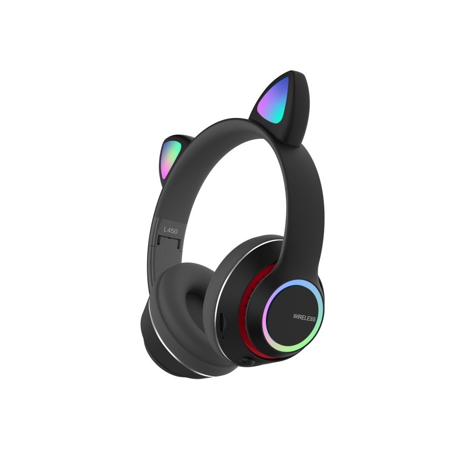 Ασύρματα Ακουστικά Cat Headphones BLACK L450 WIRELLES HEADPHONES
