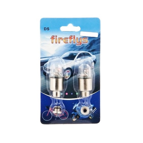 Καπάκι βαλβίδας ποδηλάτου με φως, 2 τμχ, μπλε