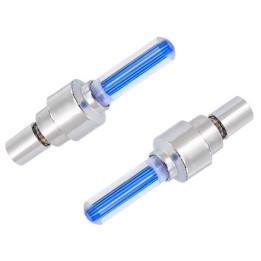 Καπάκι βαλβίδας ποδηλάτου BIKE-0031, LED, 6.5cm, 2τμχ, μπλε