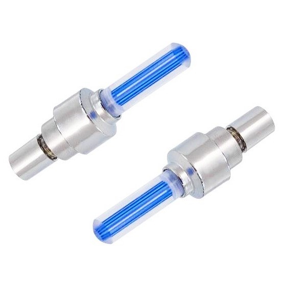 Καπάκι βαλβίδας ποδηλάτου BIKE-0031, LED, 6.5cm, 2τμχ, μπλε