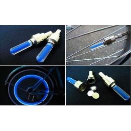 Καπάκι βαλβίδας ποδηλάτου BIKE-0031, LED, 6.5cm, 2τμχ, μπλε