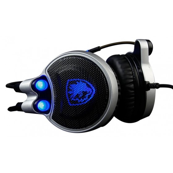 SADES gaming headset SA-R1, USB, 50mm, 7.1CH, LED, μαύρο