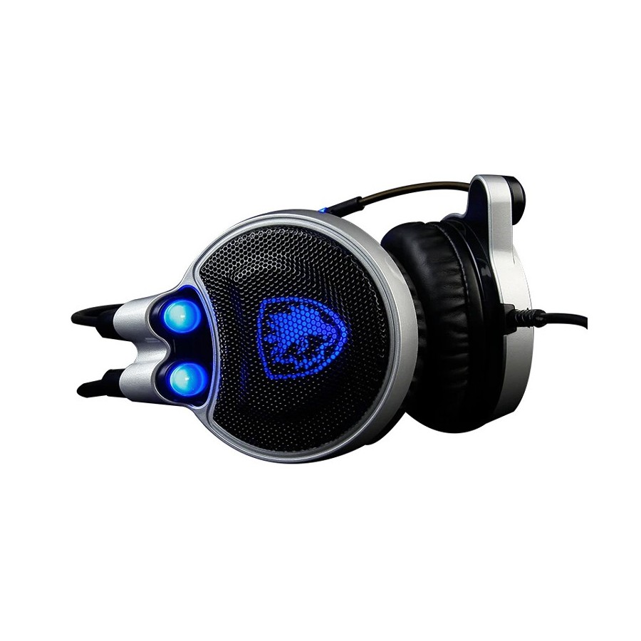 SADES gaming headset SA-R1, USB, 50mm, 7.1CH, LED, μαύρο