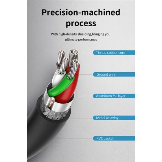 CABLETIME καλώδιο USB 3.0 αρσενικό σε θηλυκό C160, 5Gbps, 1m, μαύρο