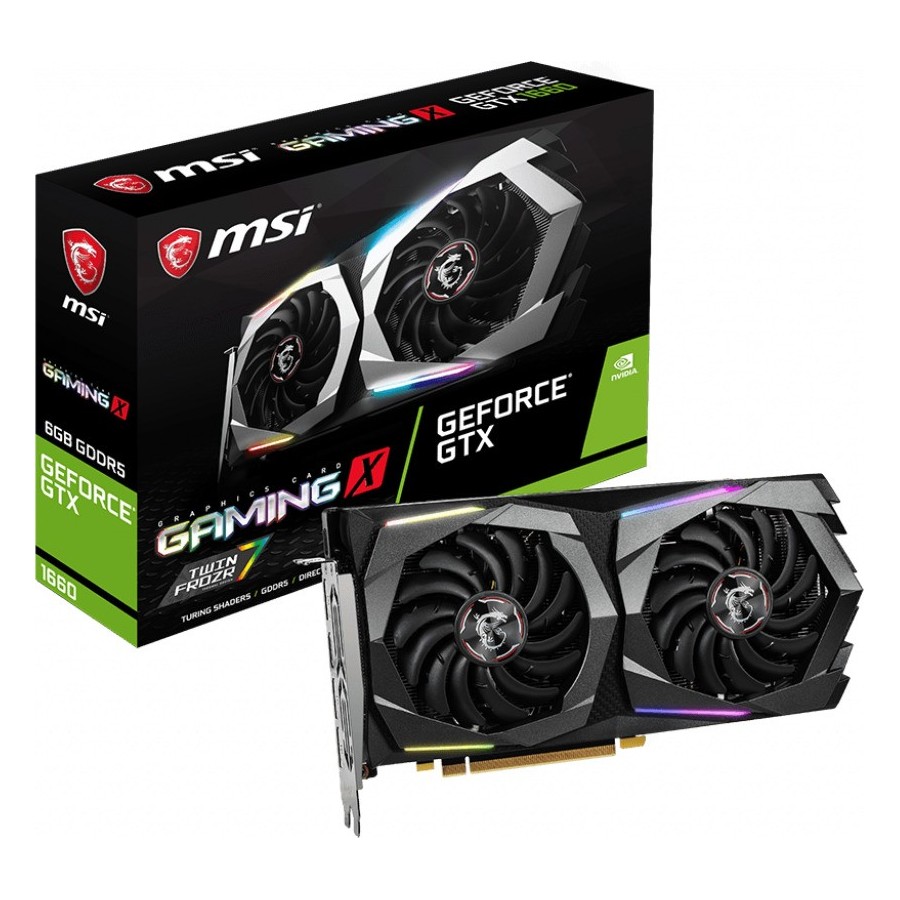 MSI VGA PCI-E NVIDIA GF GTX 1660 GAMING X 6G (912-V379-001)