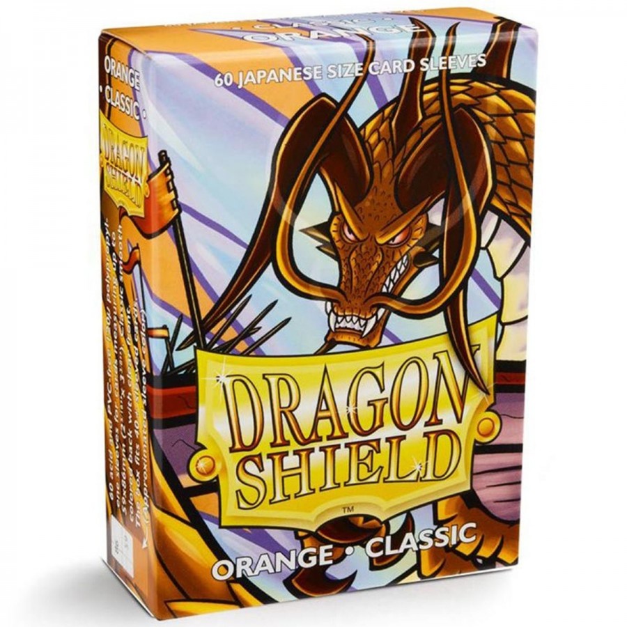 DRAGON SHIELD SMALL SIZE ORANGE SLEEVES 60-CT