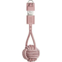 Καλώδιο Μπρελοκ Native Union USB to Lightning 0,15m (Rose)