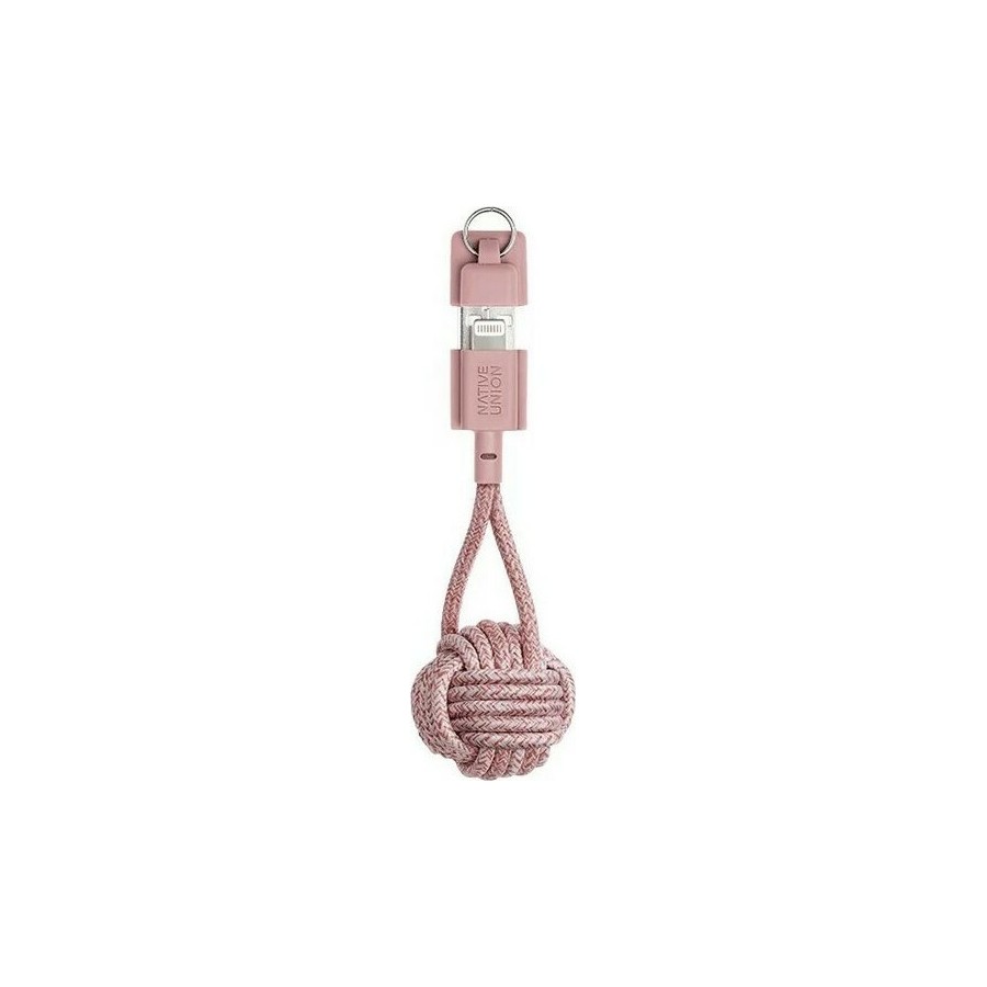Καλώδιο Μπρελοκ Native Union USB to Lightning 0,15m (Rose)