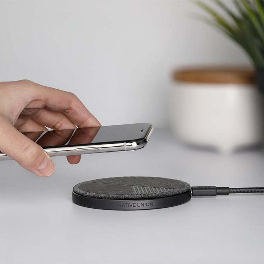 Native Union Wireless Charging Pad (Qi) Slate (Drop) 2Μέτρα καλώδιο