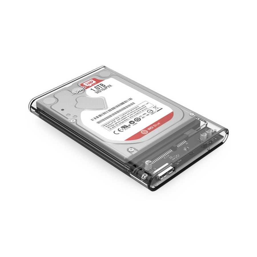 ORICO εξωτερική θήκη για 2.5" HDD 2139U3, USB 3.0, 4TB, διάφανη