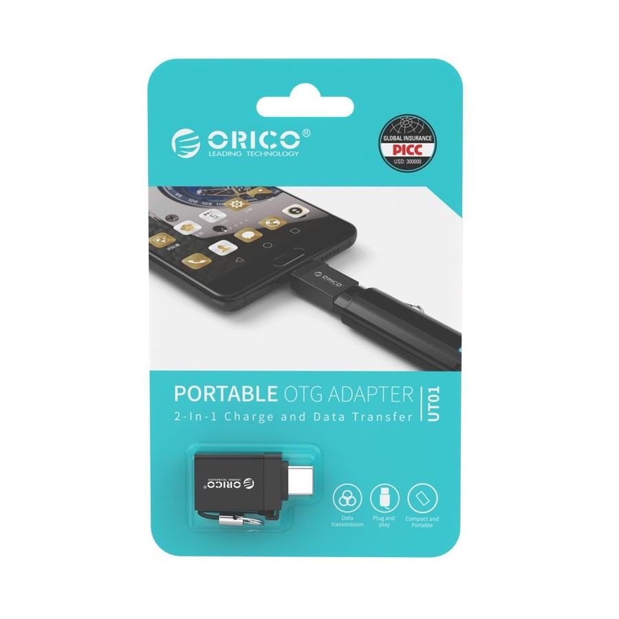 ORICO αντάπτορας USB Type-C σε USB 3.0 CBT-UT01, μαύρος(CBT-UT01-BK-BP)
