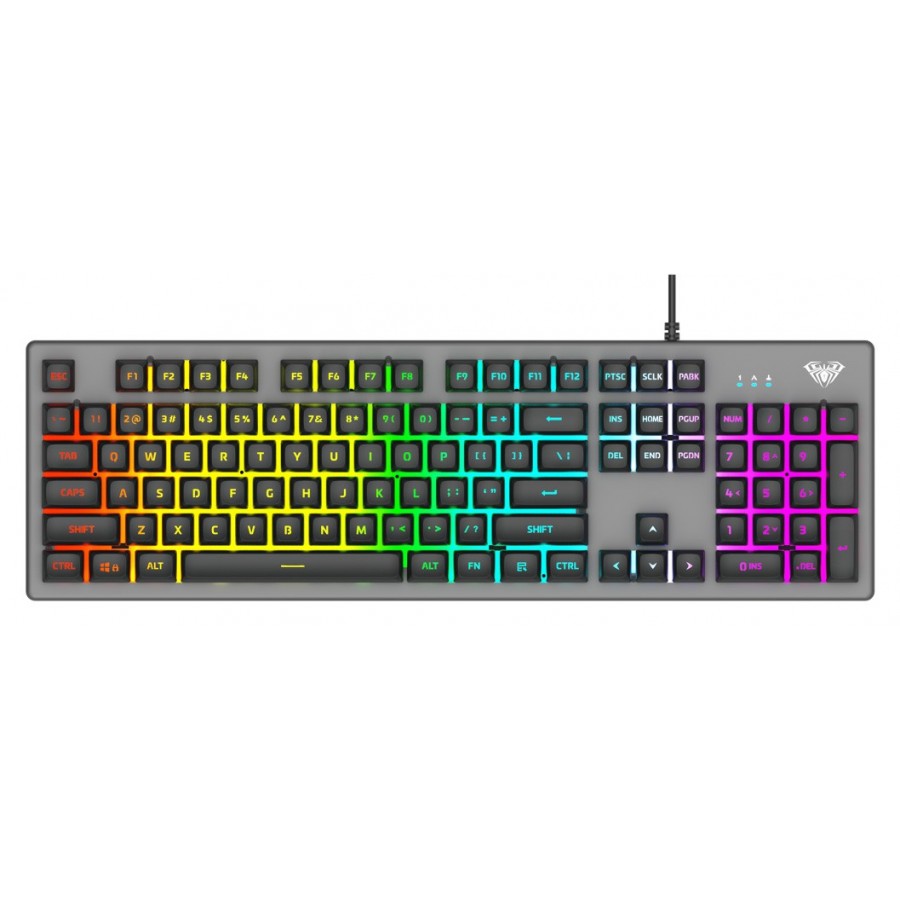 AULA Gaming πληκτρολόγιο US S2056, RGB, μαύρο-γκρι AUL-S2056