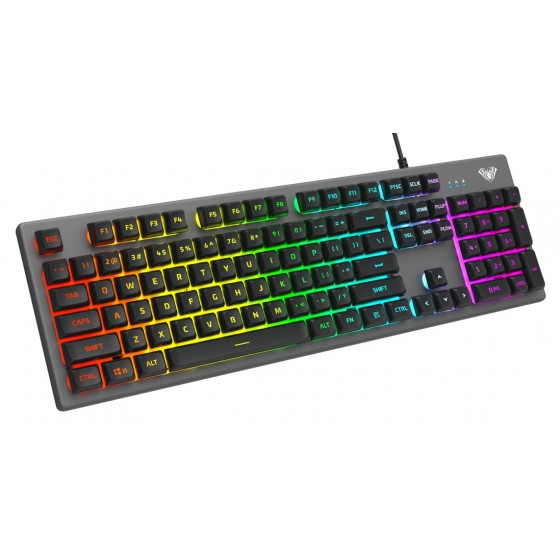 AULA Gaming πληκτρολόγιο US S2056, RGB, μαύρο-γκρι AUL-S2056