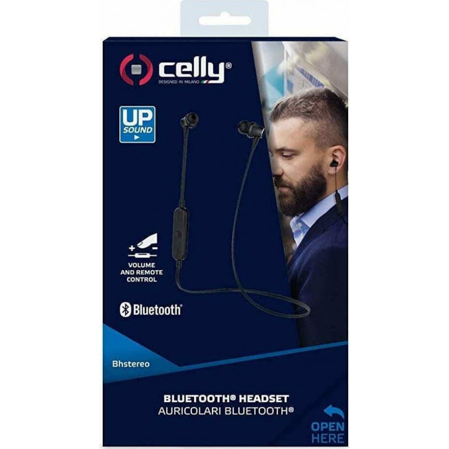 CELLY STEREO HANDSFREE BLUETOOTH HEADSET (ΑΣΥΡΜΑΤΑ ΑΚΟΥΣΤΙΚΑ) - BLACK (BHSTEREOBK)