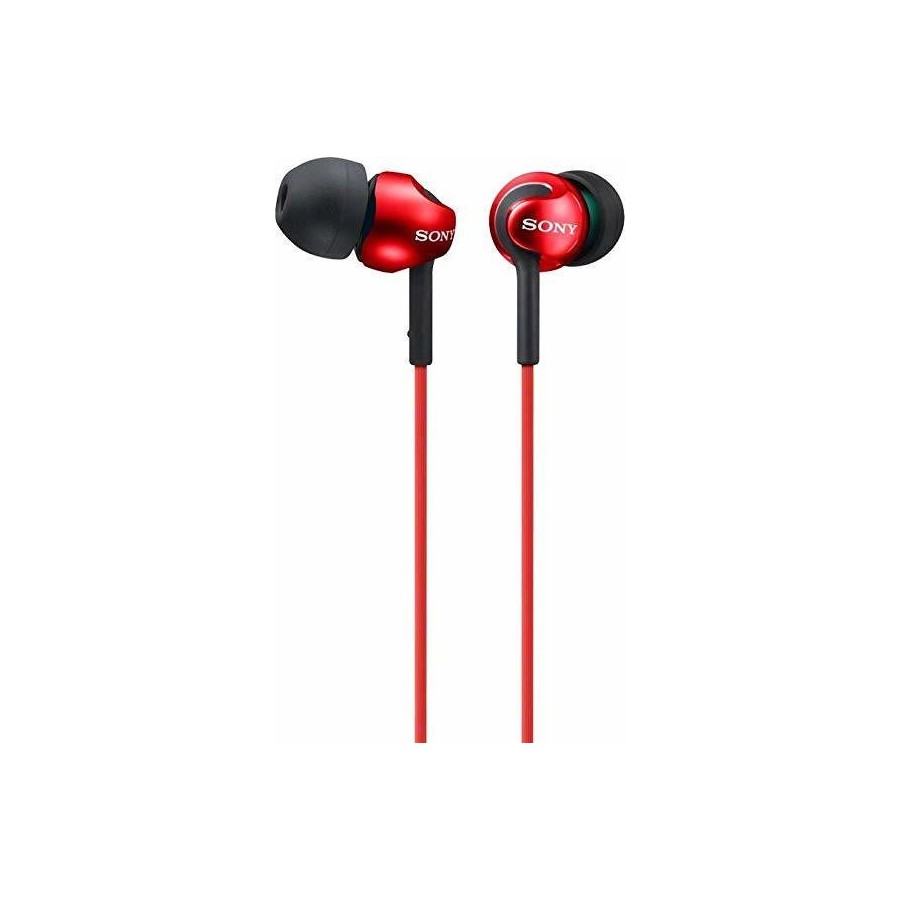 Sony MDR-EX110AP In-ear Handsfree με Βύσμα 3.5mm Κόκκινο(MDREX110APR.CE7)